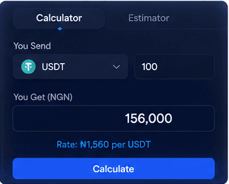 Visual of a rate calculator for estimating your payout.
