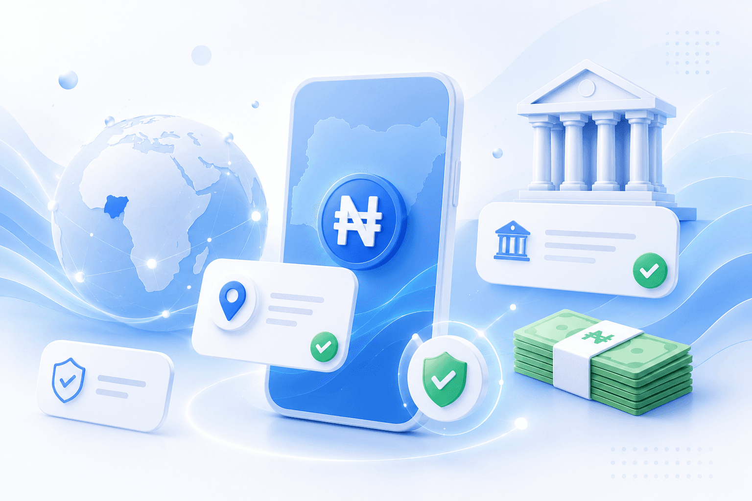 Illustration representing fast, reliable exchanges across Nigeria.